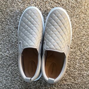 Maurices Gray Quilted Slip-On Shoes
